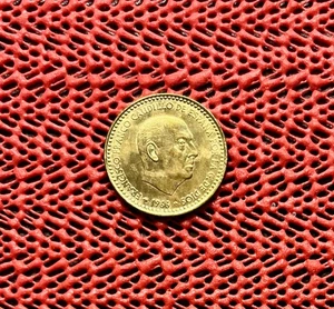 1 PTAS 1966 Spanien. Gut erhalten, im Stern 71 Sammlerstück aus Nachlass - Bild 1 von 6