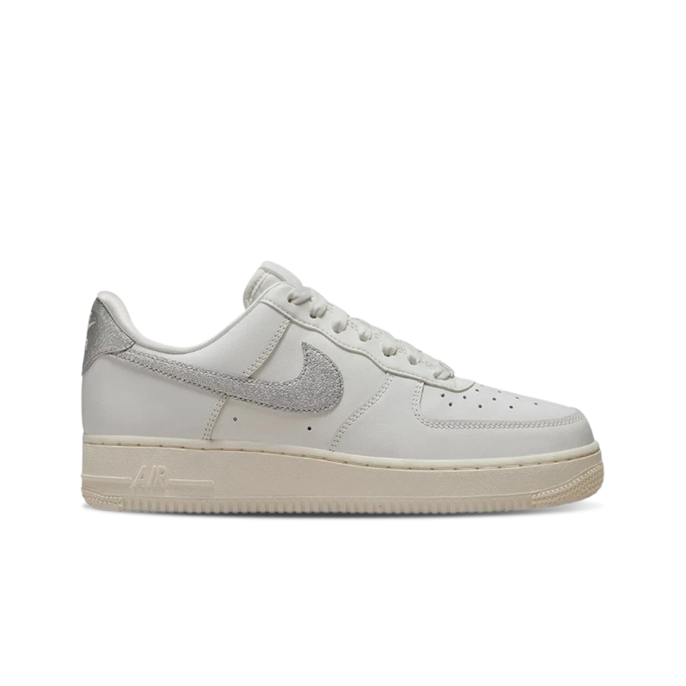 Nike Air Force 1 '07 Essential White Metallic Silver W | eBay