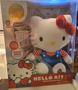 Hello Kitty Limited Special Edition 50th Anniversary Plush - Numbered 104/2500 - Picture 1 of 7