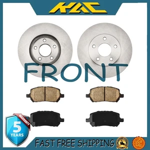 55144 956 Front Disc Brake Rotors & Ceramic Pads for Pontiac G5 2007-2009 - Picture 1 of 22