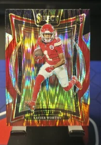 2024 Select XAVIER Worthy Negro Rojo Choque Novato RC Concourse Level Chiefs - Imagen 1 de 3