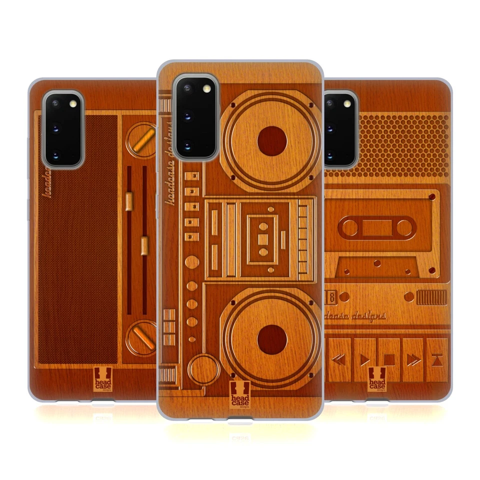 HEAD CASE GADGET DI LEGNO CUSTODIA COVER MORBIDA IN GEL PER SAMSUNG TELEFONI 1 - Immagine 1 di 1