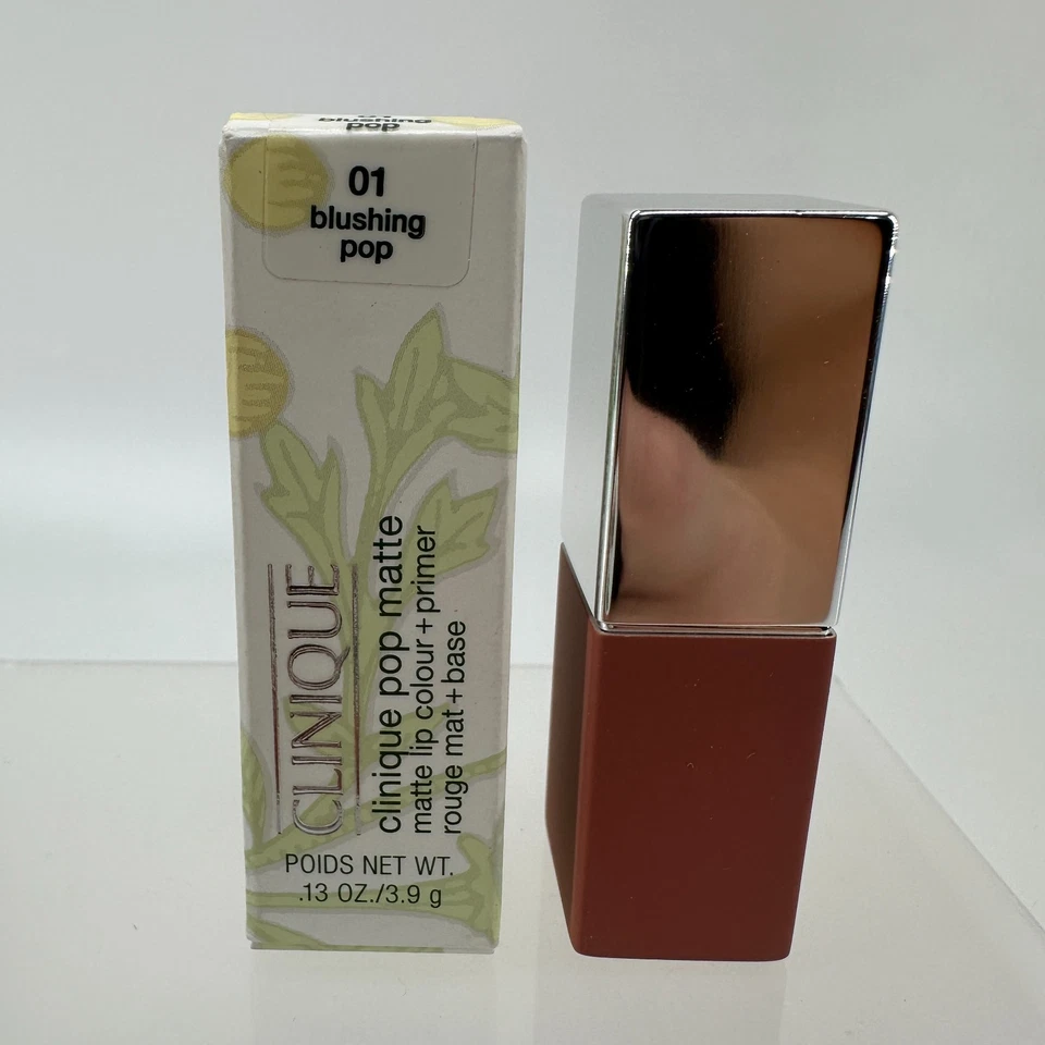 Clinique Pop Matte Lip Colour + Primer 01 Blushing Pop Shade 0.13 Oz - Image 1 of 4