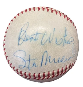 Stan Musial Vintage Signed ONL Giles Baseball Rookie Era HOF JSA COA - Picture 1 of 3