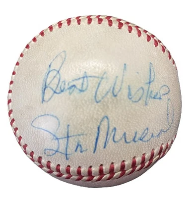 Stan Musial Vintage Signed ONL Giles Baseball Rookie Era HOF JSA COA - Image 1 of 3