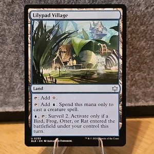 MTG Lilypad Village Bloomburrow Set Uncommon Land #255 NM Fresh Pull No Play - Picture 1 of 2