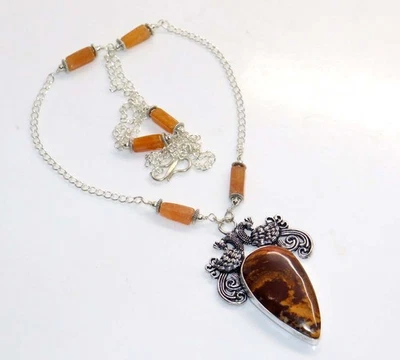 Приличный австралийский глубинка яшма желтый авантюрин бисером ожерелье 22» JW - Изображение 1 из 3