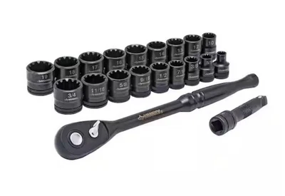 husky 20-piece 100-position Ratchet And Universal Socket Set (1001 381 684) - Image 1 of 4