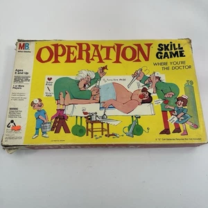 Vintage Operation Board Game From 1965 w/ Rare Smoking Doctor on Cover - Picture 1 of 16