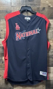 Majestic Men’s Blue/Red 2019 Cody Bellinger All Star Game Jersey Size 52 - Picture 1 of 4