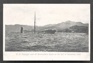 Hong Kong S.S Apenrade Stonecutters Island Typhoon 1906 - Bild 1 von 1