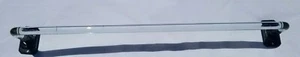 Antique 18 in Glass Towel Bar Rack - Picture 1 of 4