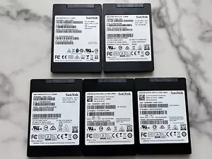 LOT OF 5 128GB Sandisk X400 2.5" SATA SSD 7.0mm SD8TB8U-128-1016 for Laptop PC - Picture 1 of 5