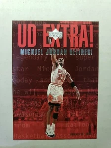 1998-99 Upper Deck #UDX Michael Jordan Retires NM-MT OR BETTER  - Bild 1 von 6