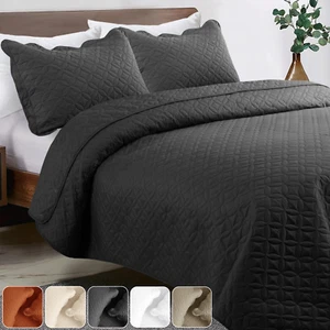 Luxus Tagesdecke Bettwäsche Set 3 teilig Steppdecke Bettüberwurf Queen King Size - Bild 1 von 64