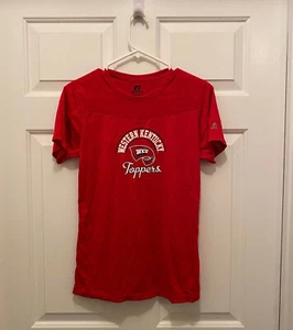 NWOT Western Kentucky Hilltoppers Russell Athletic Women's Red T-Shirt Medium - Picture 1 of 2
