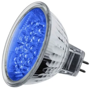 1.8W PROLITE Blue Coloured MR16 12V Halogen LED 30000hr Spot Light Bulb Lamp - Picture 1 of 3