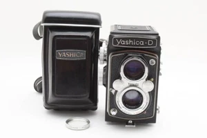 Cámara fotográfica YASHICA D TLR Yashinon 80 mm f3,5 negra muy buena envío gratuito Japón - Imagen 1 de 10