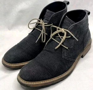 Botas Perry Ellis Portafolio Para Hombres 11 Tim Chukka Informales Con Cordones Gris/Negro - Imagen 1 de 9