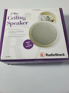 Radio Shack 2-Way Ceiling Speaker Stereo 40-4096 Music Sound Wing Type Mount - Picture 1 of 3