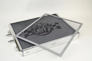 CSF Front Mount Heat Exchanger Polished w/Rock Guard Fits 2015-20 BMW M3 M4 F8X - Picture 1 of 10