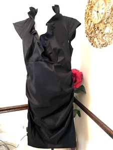 Nuevo con etiquetas Vestido de Cóctel Xscape by Joanna Chen Negro Acanalado Talla 18W Elegante - Imagen 1 de 18
