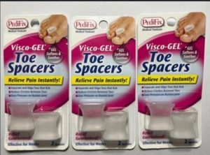 WOW! 6 PediFix Visco-Gel Toe Spacers Softens & SOFTENS 3 packs of 2 each - Picture 1 of 2