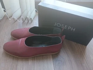 Joseph Parma softy burgundy soft leather ballerina ballet flats shoes UK7 EU40 - Picture 1 of 7