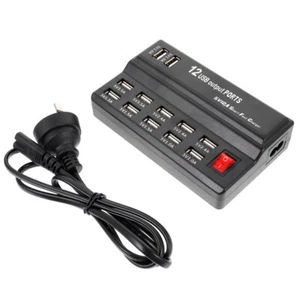 12 Ports Power Adapter Multi-Ports Ladestation Power Ladegerät (Au-Plug) - Bild 1 von 12