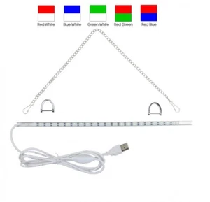 Dual Light Color LED Bar 5V USB Powered for 1 OR 2 Piece Acrylic Plate - Picture 1 of 5