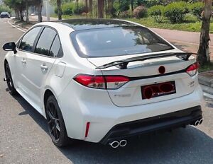 AL Style Spoiler Wing ABS for 2019-2023 Toyota Corolla Sedan LED Light Unpainted