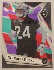 2019 Panini Phoenix Football Rookies Color Burst Johnathan Abram #172 RC Sp Ssp