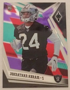 2019 Panini Phoenix Football Rookies Color Burst Johnathan Abram #172 RC Sp Ssp