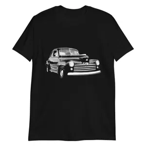 1947 Ford Business Coupe Antique Car Short-Sleeve Unisex T-Shirt - Picture 1 of 10