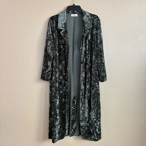 Natural Life Lennon Velvet Duster Green Size S/M Cottagecore Renaissance Fairy - Picture 1 of 6