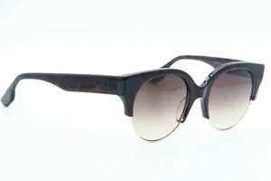 NEW ALEXANDER MCQUEEN McQ MQ 0048S 002 BROWN GRADIENT AUTHENTIC SUNGLASSES 54-20 - Picture 1 of 3