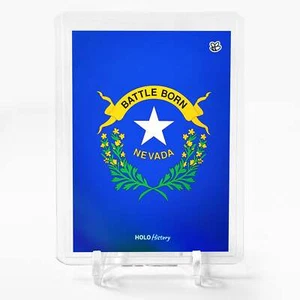 NEVADA FLAG Karte 2023 GleeBeeCo U.S. State Flags Holographic #NUSF - Bild 1 von 2