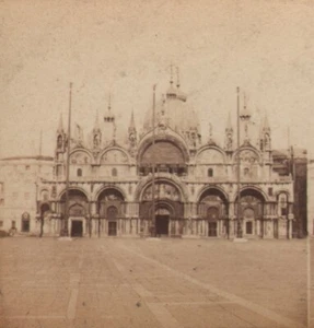 Italien Venedig Markusdom San Marco altes Foto Stereo Naya 1865 - Bild 1 von 3