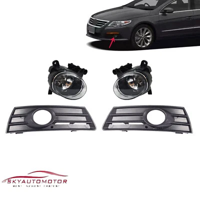 For Volkswagen VW Passat CC 2009 2010 2011 2012 Fog Lights Set Pair Left Right - Image 1 of 4