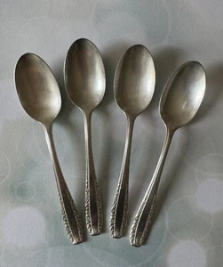INSPIRATION by Kings Plate Set 4 Teaspoons 5 O’clock 5 1/2”, Silver Plate - Bild 1 von 11
