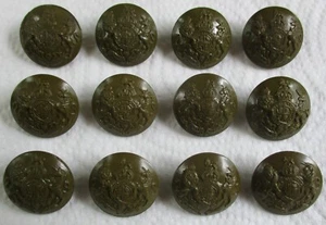 12x British Army:"GENERAL SERVICE BUTTONS" (25mm, WW2 Bakelite War Economy, GS) - Picture 1 of 4