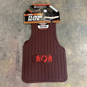 NOS Plasticolor Van Floor Mats Chevy Astro GMC Safari 1984+ Maroon Vintage - Picture 1 of 5