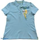 Disney Store Women's XL Tinkerbell  "Tink" Light Blue Collared Polo Shirt Top