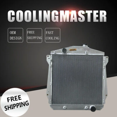 Подходит для 1943-1948 Chevrolet Fleetline DJ 4 ряда 62 мм алюминиевый радиатор AT 4348CH - Изображение 1 из 4