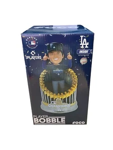 Shohei Ohtani FOCO 2024 World Series Champions Fanatics in Trophy Bobblehead - Picture 1 of 3