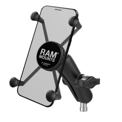 RAM X-Grip Large Phone Mount with Motorcycle Handlebar Clamp Base - Image 1 of 2
