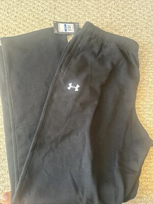 Under Armour Boy's Fleece Drawstring Cotton Blend Straight Leg Sweatpant YXL - Image 1 of 3