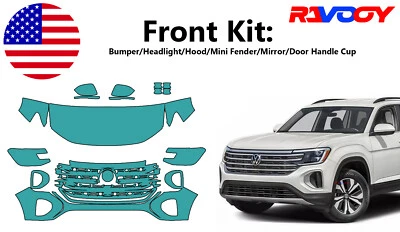 For Volkswagen Atlas SE SEL 2024-2025 Front Paint Protection Film PreCut Kit PPF - Image 1 of 4