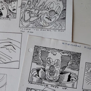 Stephen King It 1990 Pennywise Curry original storyboard producción arte estadística #10 - Imagen 1 de 9