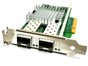 Dell Intel Genuine X520-DA2 10GB 10GBe Dual Port SFP PCIe Network Adapter 0942V6 - Picture 1 of 5